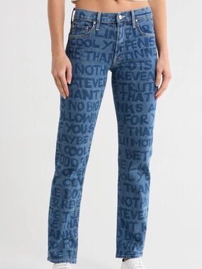 NWT Mother Superior The Smarty Pants Straight Leg Jeans size 26